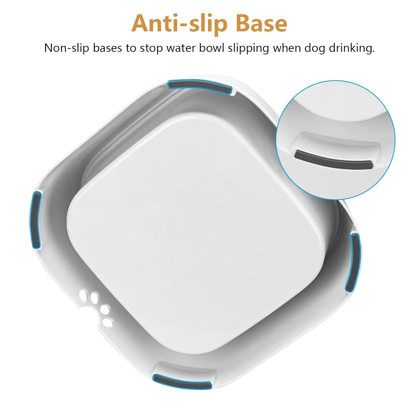Anti-Spill Floating Pet Water Bowl