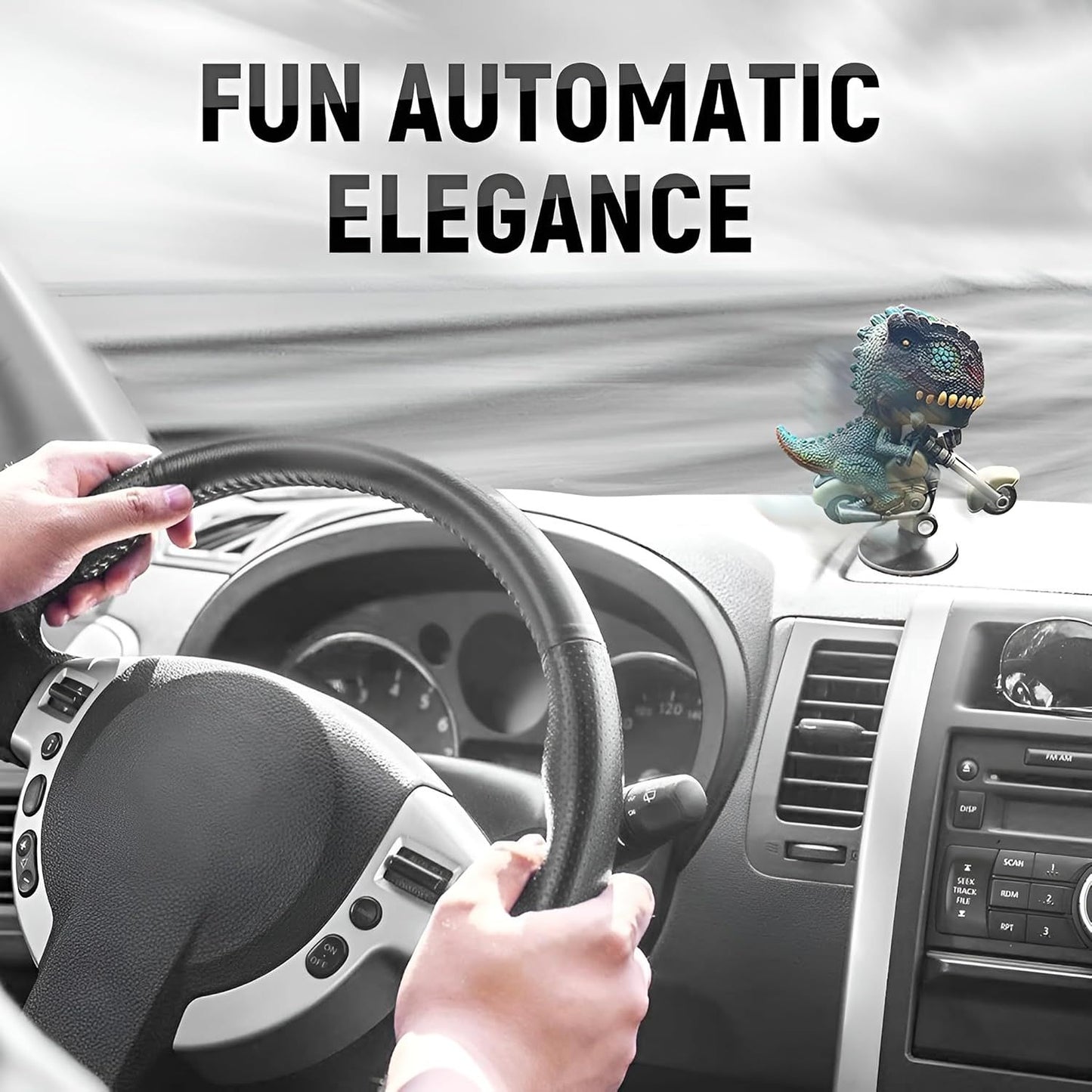 360° Rotating Dinosaur – Ultimate Car Companion