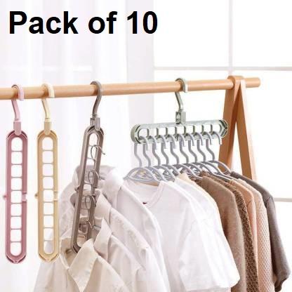 Space-Saving Clothes Organizer (Pack of 10)